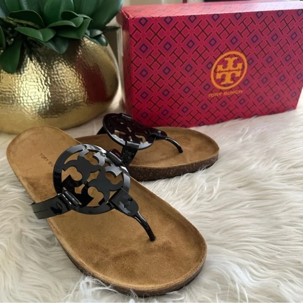 New Tory Burch Women's Miller Cloud Thong Sandals
